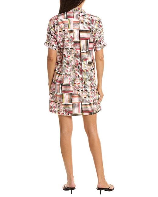 NIC+ZOE Pink Petite Colorweave Devon Dress