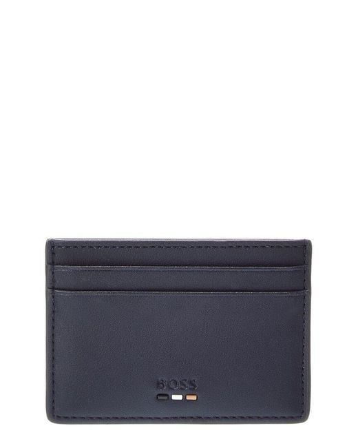 Boss Blue Ray Leather Card Holder for men