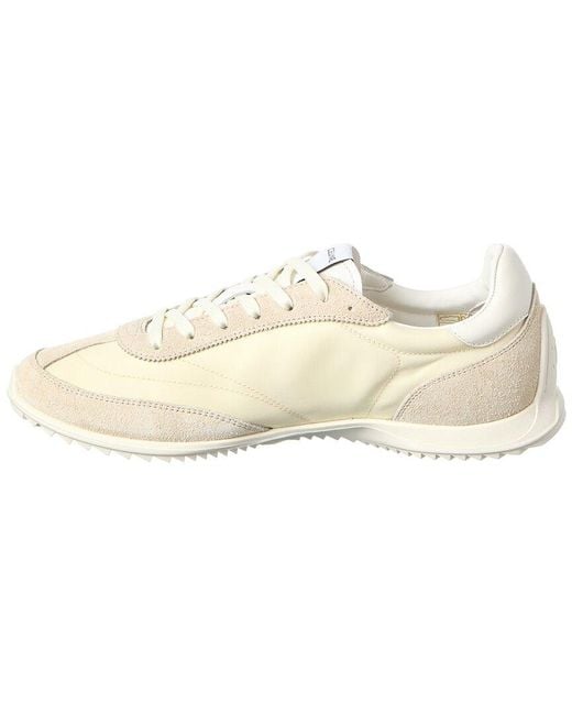 Céline White Racer Nylon & Suede Sneaker