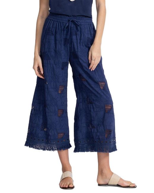 Johnny Was Blue Kimi Pant