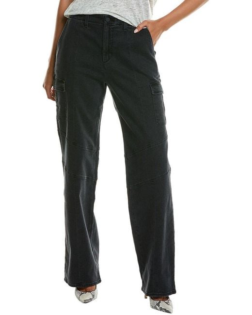 L'Agence Black Brooklyn High-Rise Utility Wide Leg Jean
