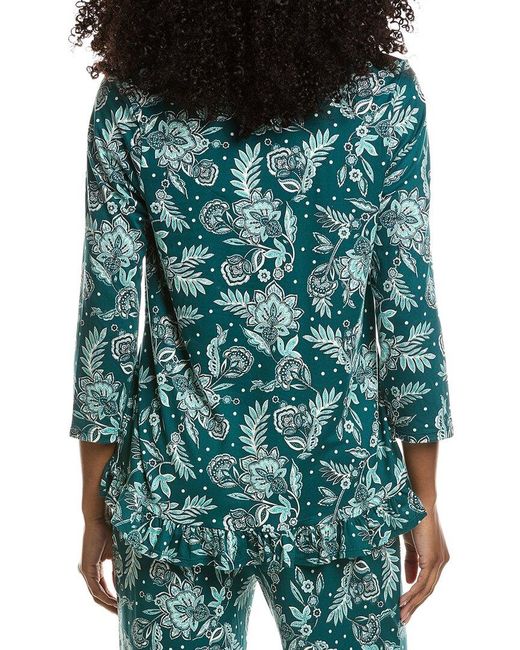 Ellen Tracy Blue Pajama Top