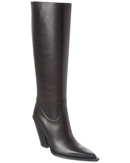 Michael Kors Black Gwen Leather Boot