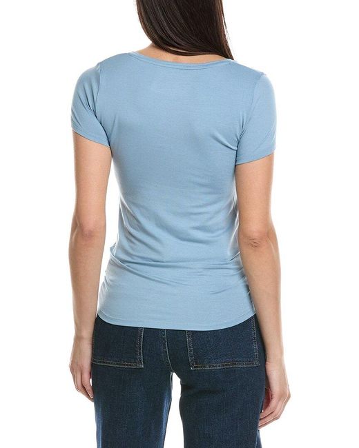 Majestic Filatures Blue Woven Top