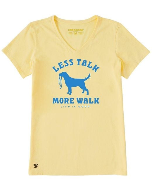 Life Is Good. Yellow Crusher Lite T-Shirt