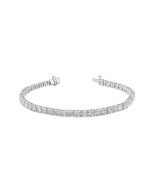 Lab Grown Diamonds White 14K 12.00 Ct. Tw. Lab Grown Diamond Bracelet