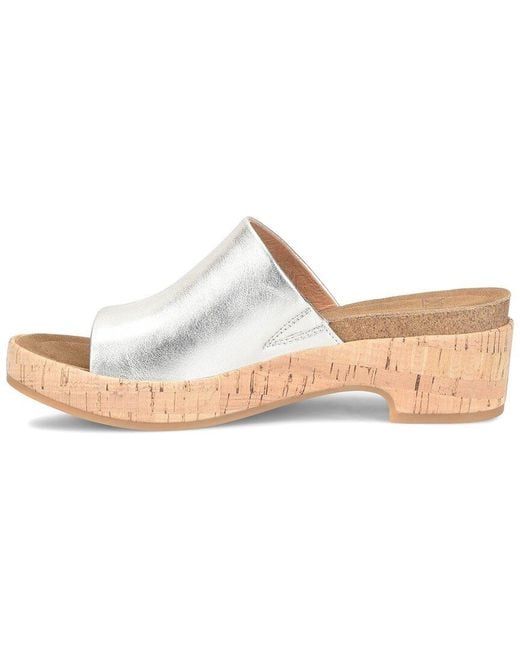 Söfft White Cass Leather Sandal
