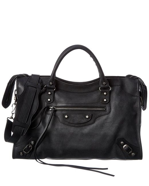 balenciaga small city leather satchel