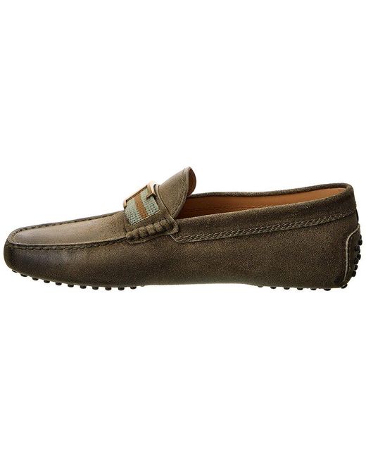 Tod's Brown Leather Loafer for men