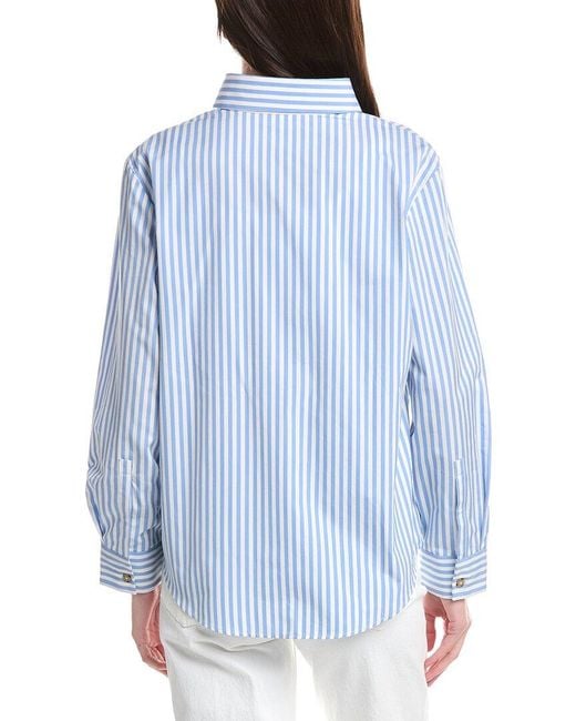 Max Mara Blue Striped Shirt