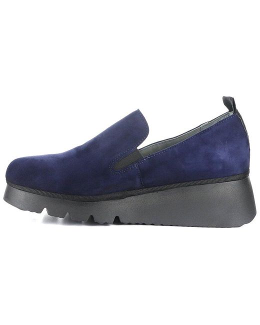Fly London Blue Pece Suede Wedge