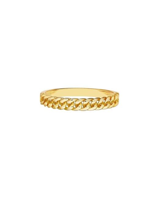 HAWLEY ST White 14K Curb Ring