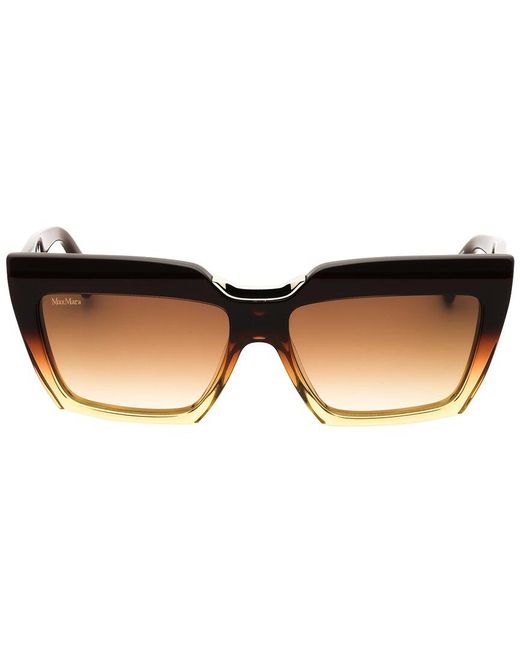 Max Mara Brown Mm0137 56Mm Sunglasses