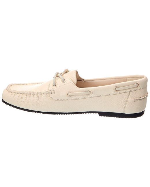 Tory Burch White Mini Chelsea Leather Loafer