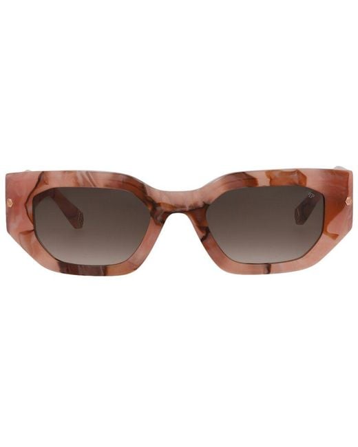 Philipp Plein Brown Spp066M 51Mm Sunglasses