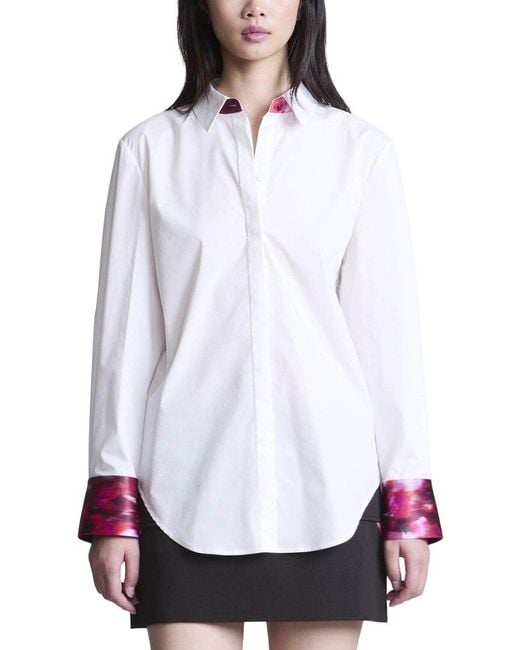 BCBGMAXAZRIA White Oversize Shirt