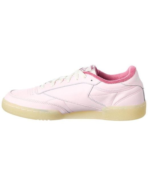 Reebok Pink Club C 85 Leather Sneaker