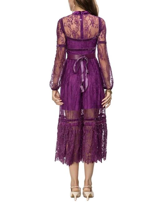 BURRYCO Purple Midi Dress