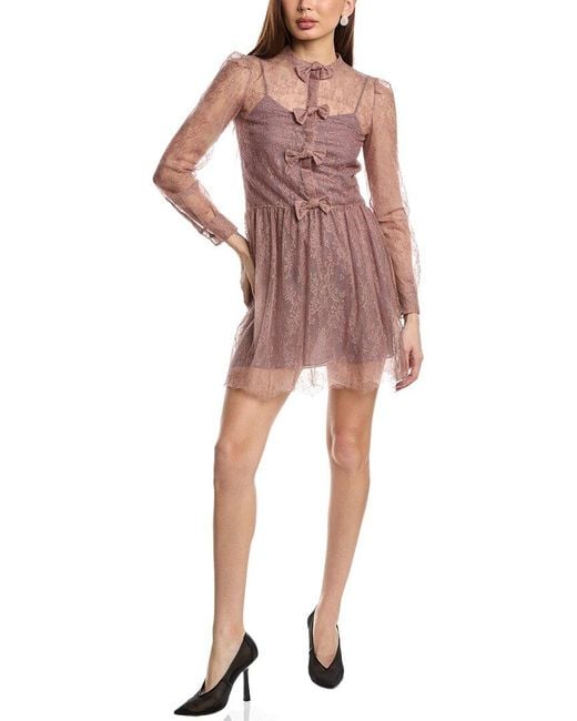 Valentino Pink Lace Abiti Donna