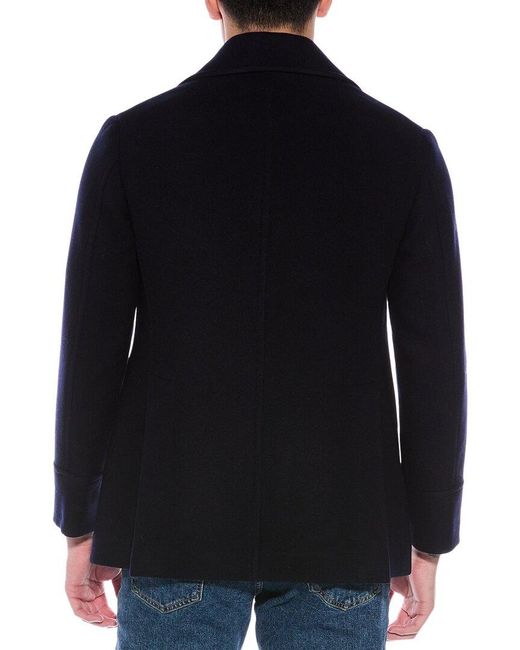 Brunello Cucinelli Blue Wool & Cashmere-Blend Jacket for men