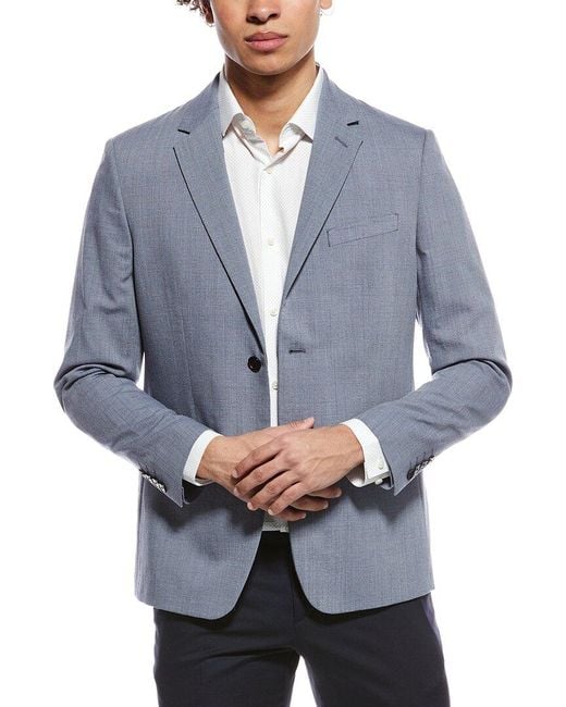 Theory Blue Chambers Soft Tailoring Wool-Blend Blazer for men