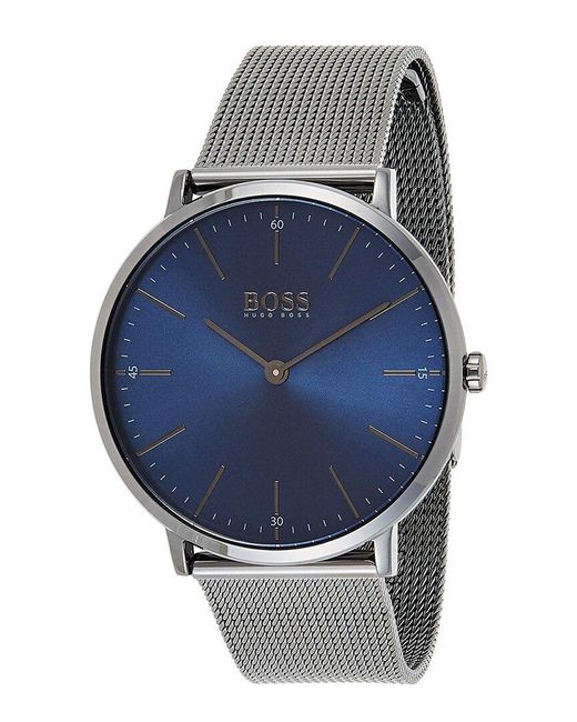 Boss Blue Mesh Watch for men