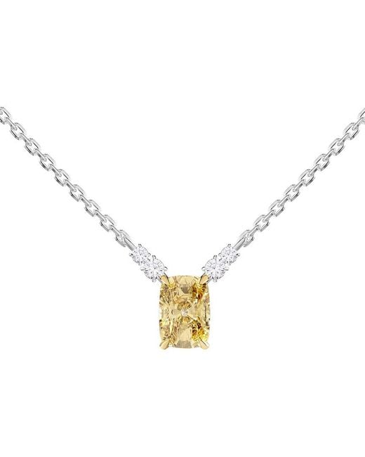 Lab Grown Diamonds Metallic 14K 2.14 Ct. Tw. Lab-Grown Diamond & Gemstone Necklace