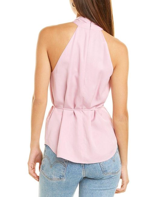Club Monaco Cross Over Top in Purple | Lyst