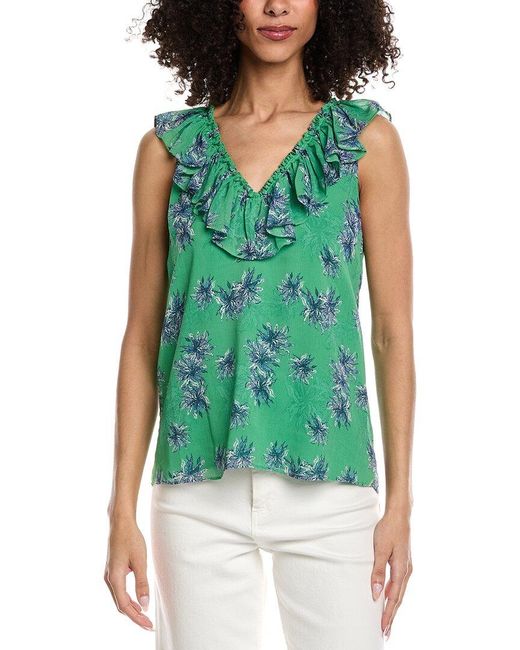 Ramy Brook Green Sibyl Sleeveless Top