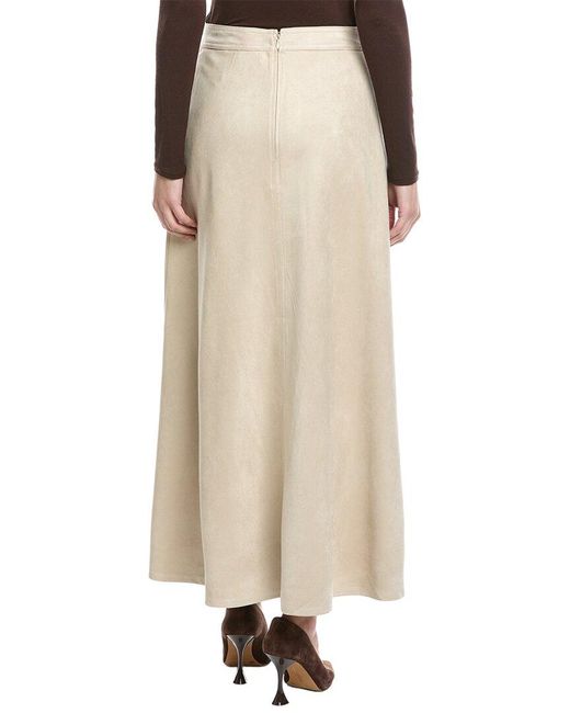 Vince Camuto Natural A-Line Slip Midi Skirt