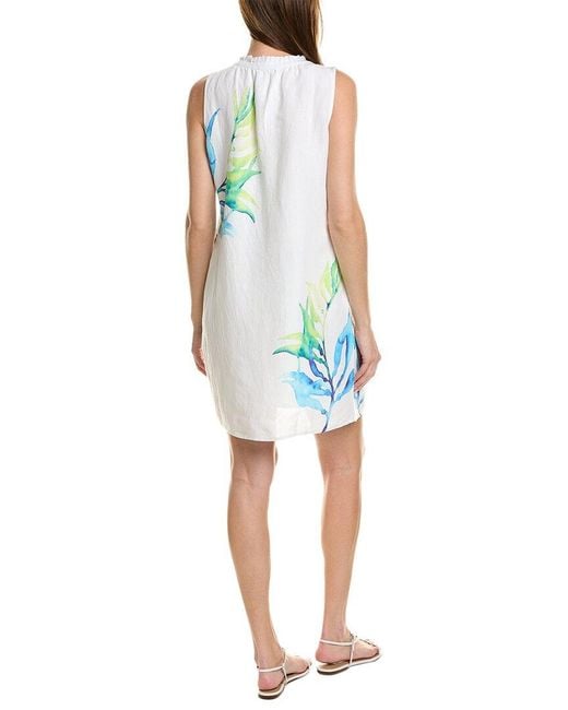 Tommy Bahama Blue Sea Fronds Linen Dress