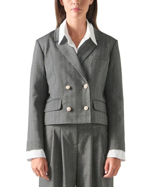 L.K.Bennett Gray Lob Liz Jacket