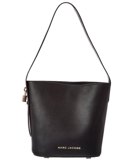 Marc Jacobs Black Large Leather Bucket Bag