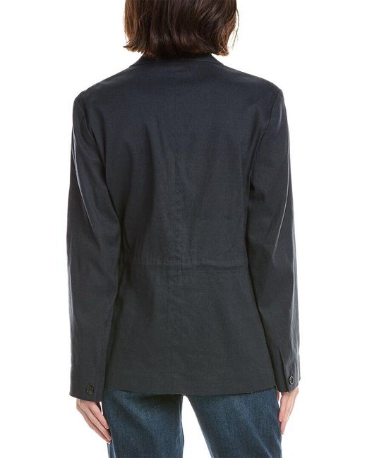 Rag & Bone Black Spencer Linen-blend Blazer