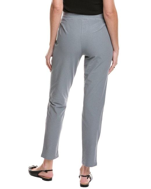 Eileen Fisher Blue Stretch Crepe Pant