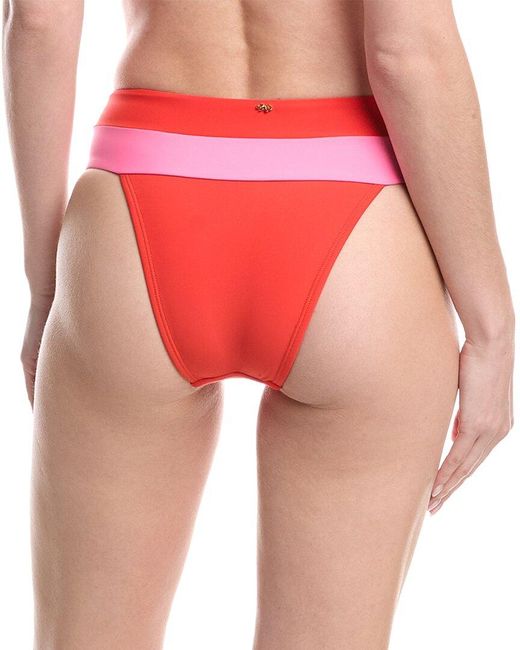 PQ Swim Red Banded Bottom