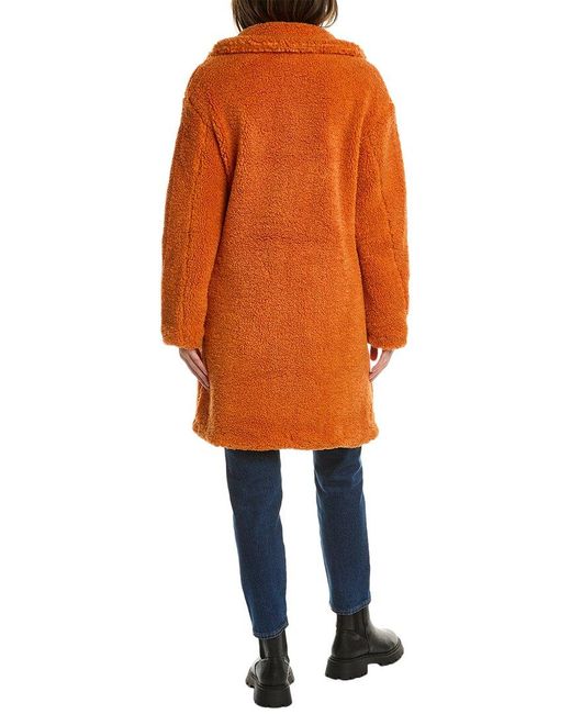 Apparis Orange Anouck Mid-length Coat