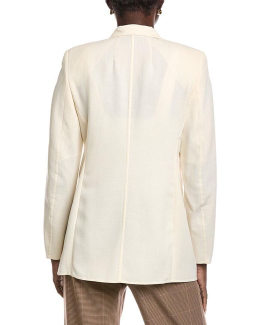 Akris Natural Alpha Wool Blazer