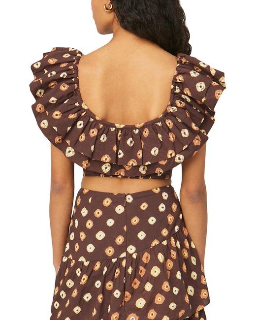 RHODE Brown Sara Sleeveless Top