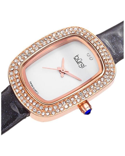 Burgi Multicolor Burgi Crystal Watch