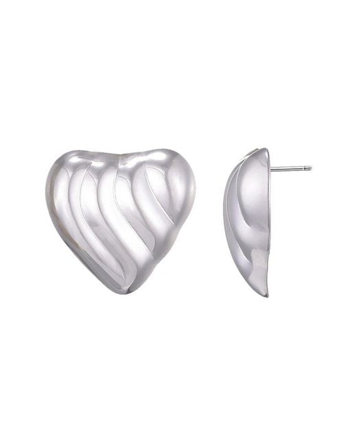 Adornia Multicolor Heart Statement Stud Earrings