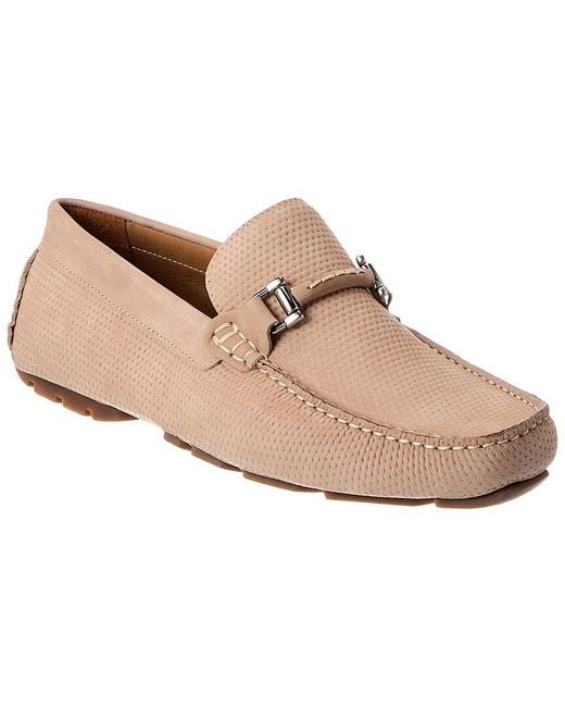 Donald J Pliner Natural Drexel Leather Loafer for men