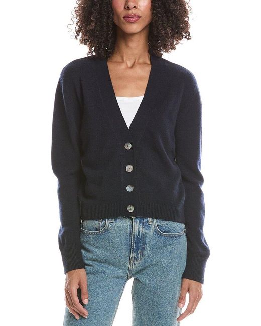 Brodie Cashmere Black Alani 100% Cashmere Cardigan