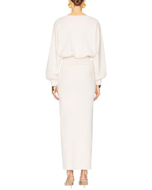 Adele Berto White Maxi Dress