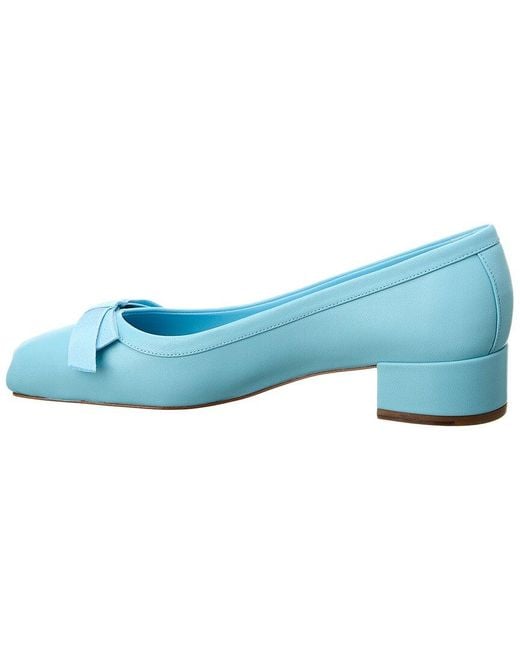 Christian Louboutin Blue Mamaflirt 30 Leather Pump