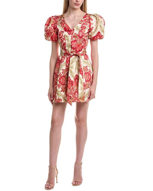 FLORA BEA NYC Red Brynlee Mini Dress
