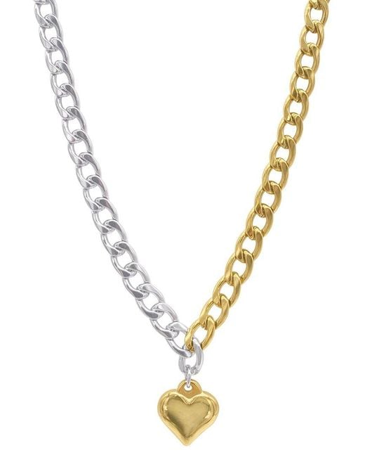 Adornia Metallic 14k Plated Water-resistant Necklace