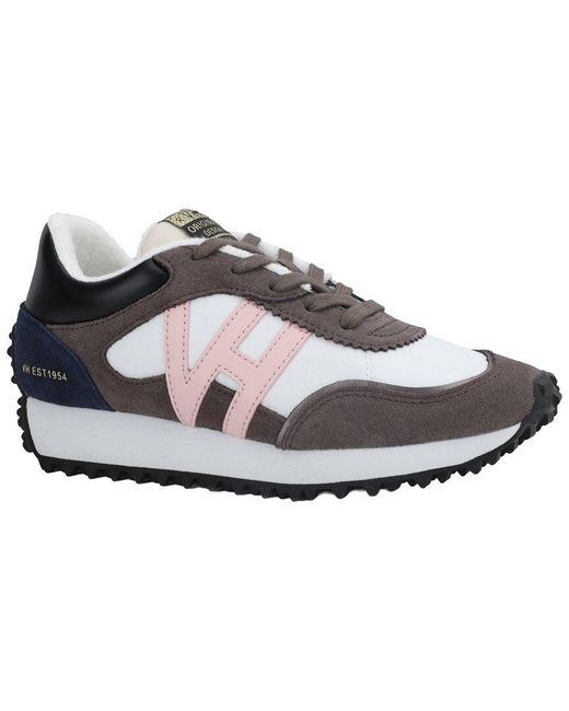 Vintage Havana Gray Cosmic 32 Suede-Trim Sneaker