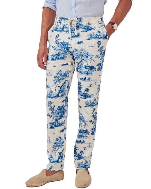 J.McLaughlin Blue Callistair Long Pant for men