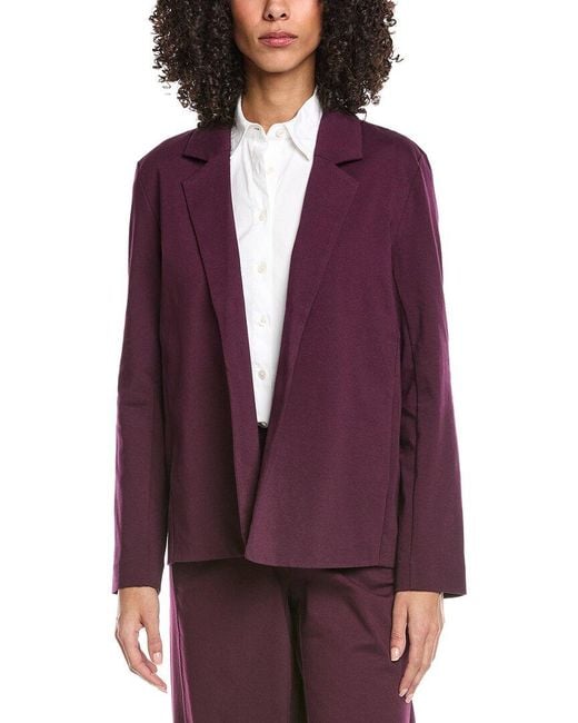 Eileen Fisher Purple Blazer